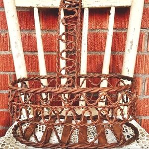 Vintage Twisted Metal Basket